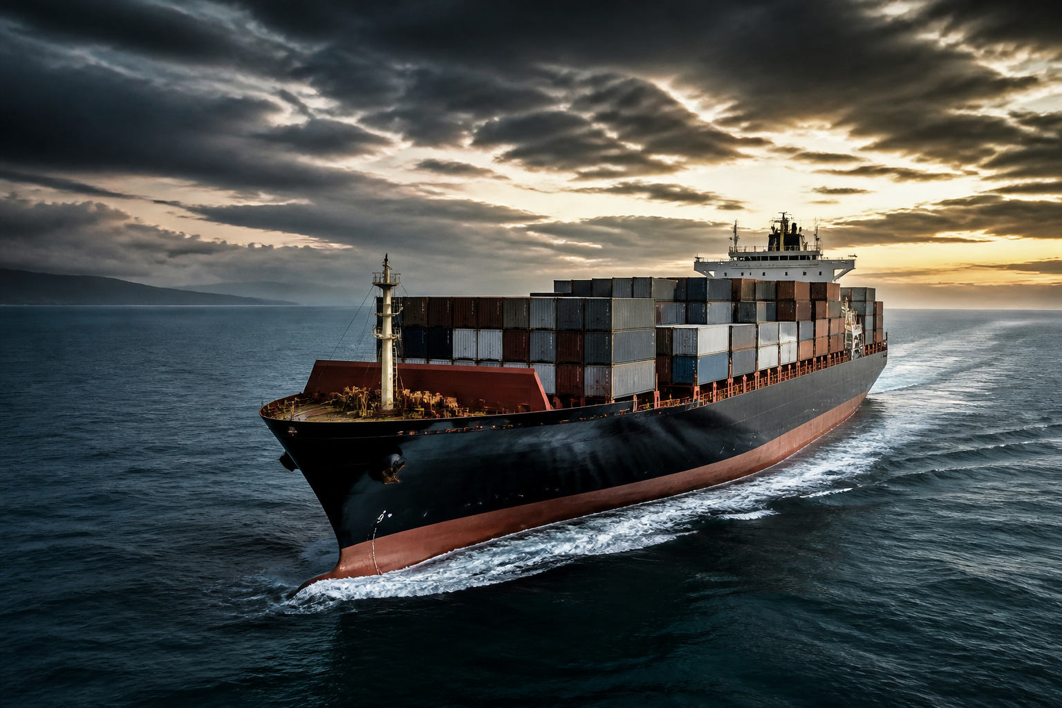 International Seaborn Maritime vessel at sea